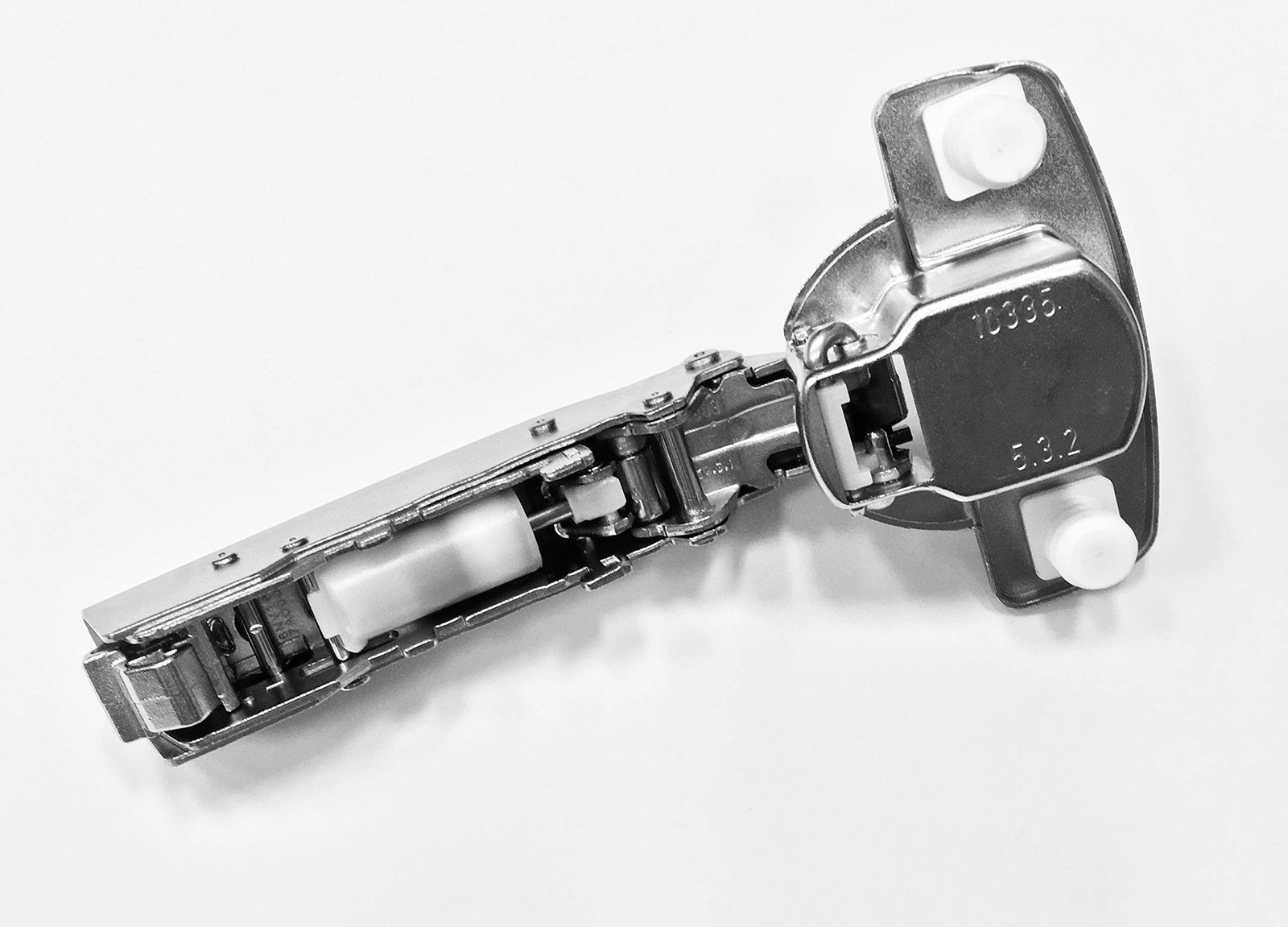 Hettich Euro 110 Soft Close Full Overlay Hinge & 0 mm Face Frame Plate Combo ...