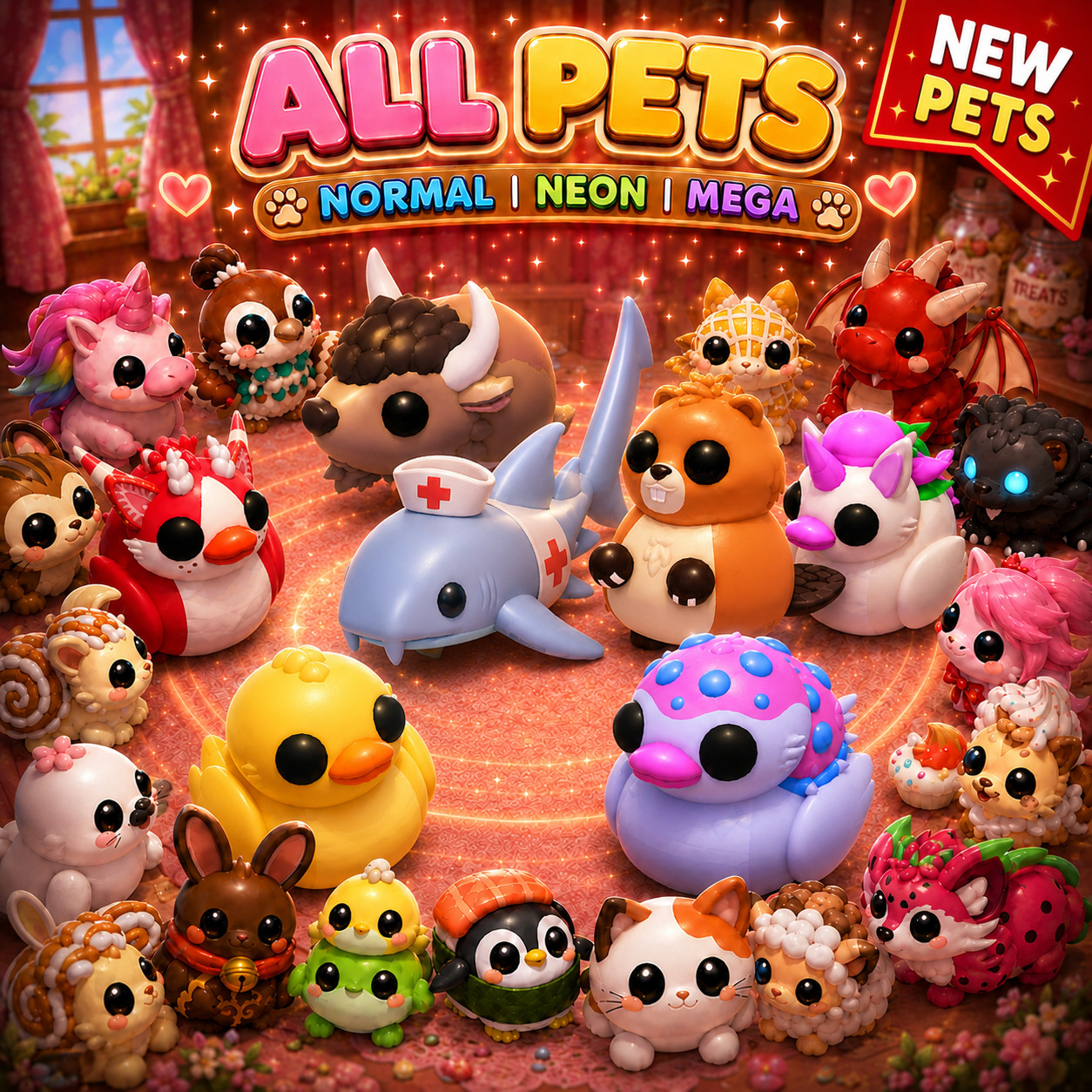 All Pets ✨ Adopt From Me Today ✨ Fast Delivery ✨ Top Picks ✨ | Nurse Shark Bison