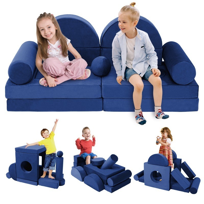 13Pcs Kids Modular Sofa to Boost Creativity Modular Play Couch for Kids Toddler