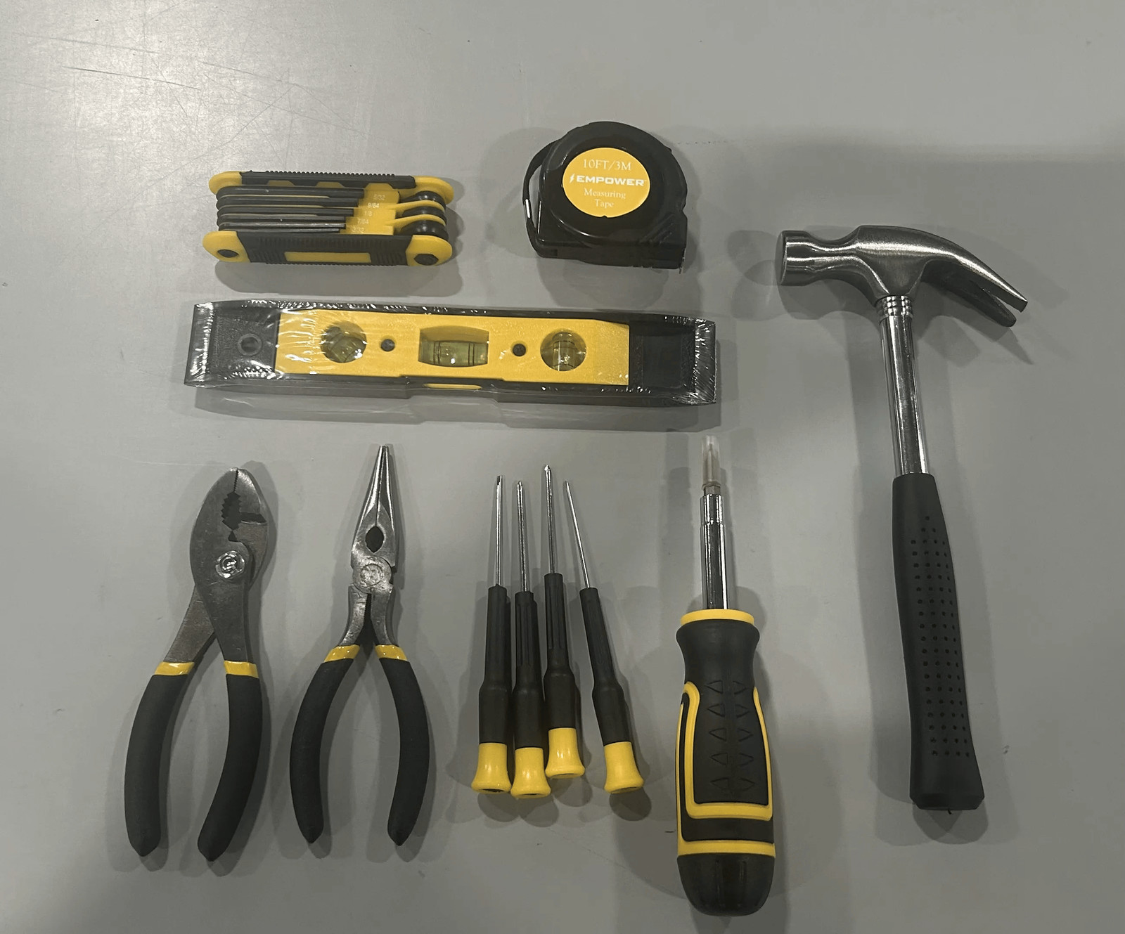 BLACK/YELLOW - EMPOWER 21 PCS TOOL SET WITH STORAGE BAG