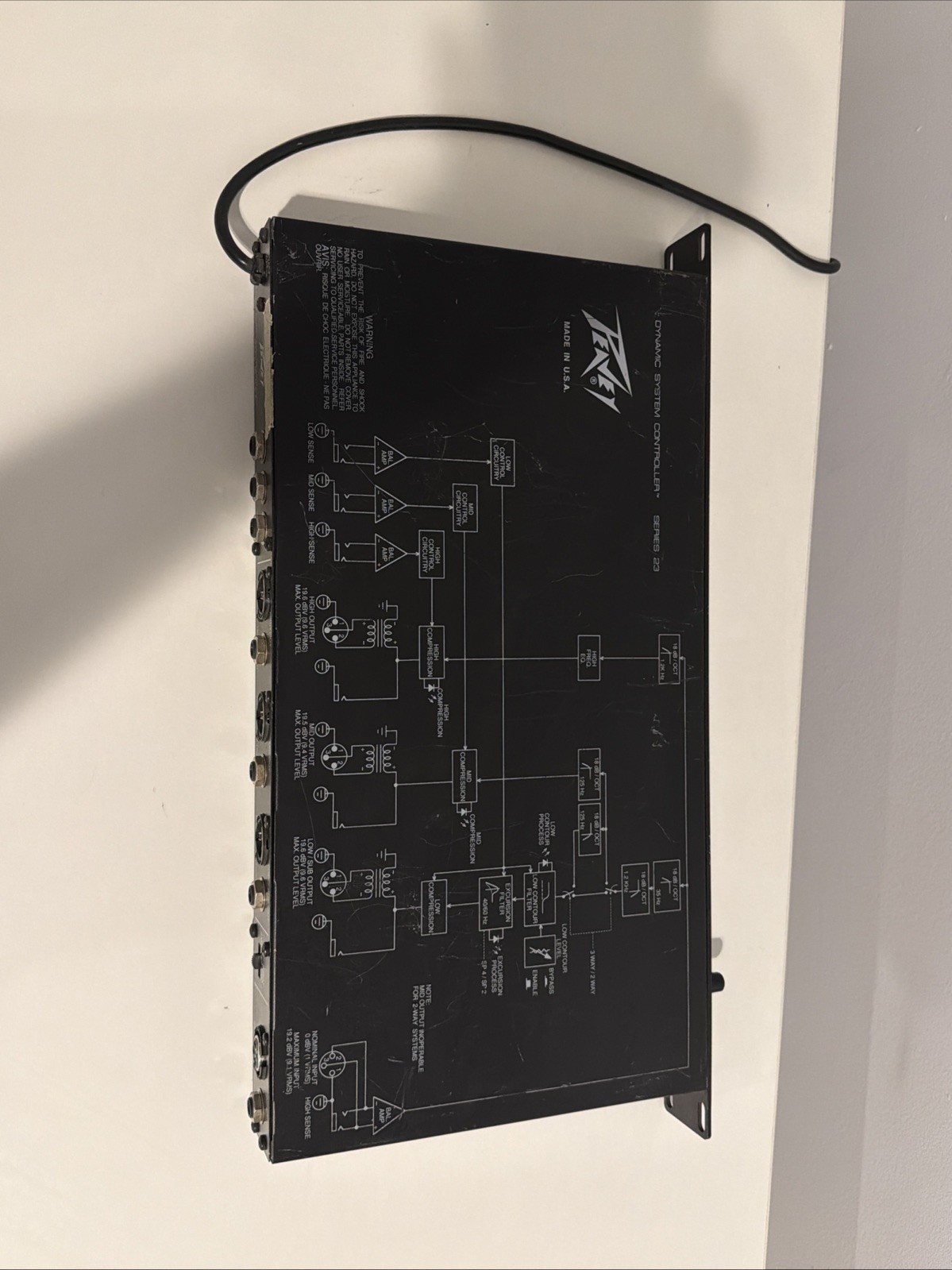 Peavey Series 23 Dynamic System Controller Speaker Processor Tested Working