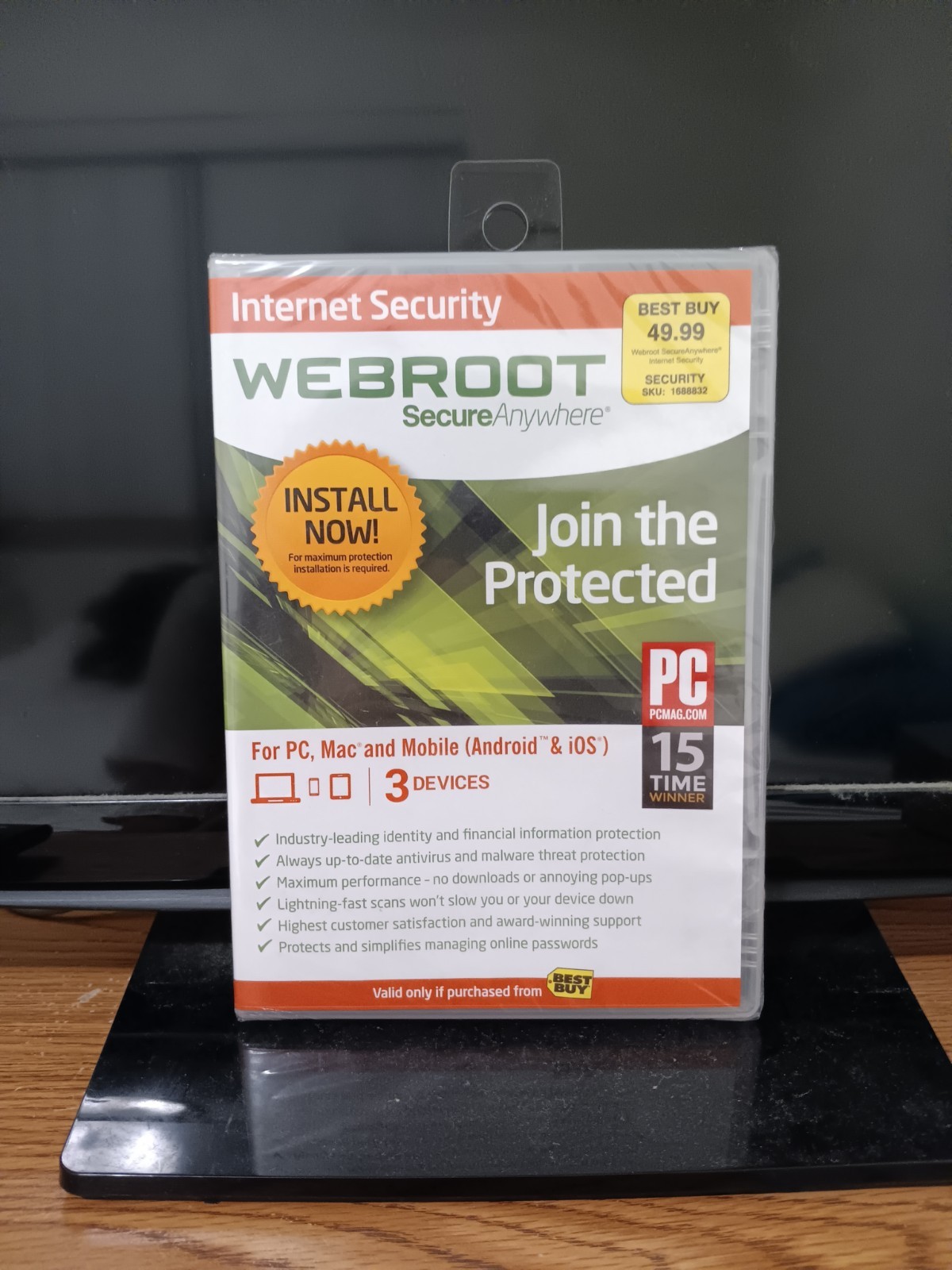 Webroot Secure Anywhere PC Software. (BRAND NEW, SEALED, AND 2014)