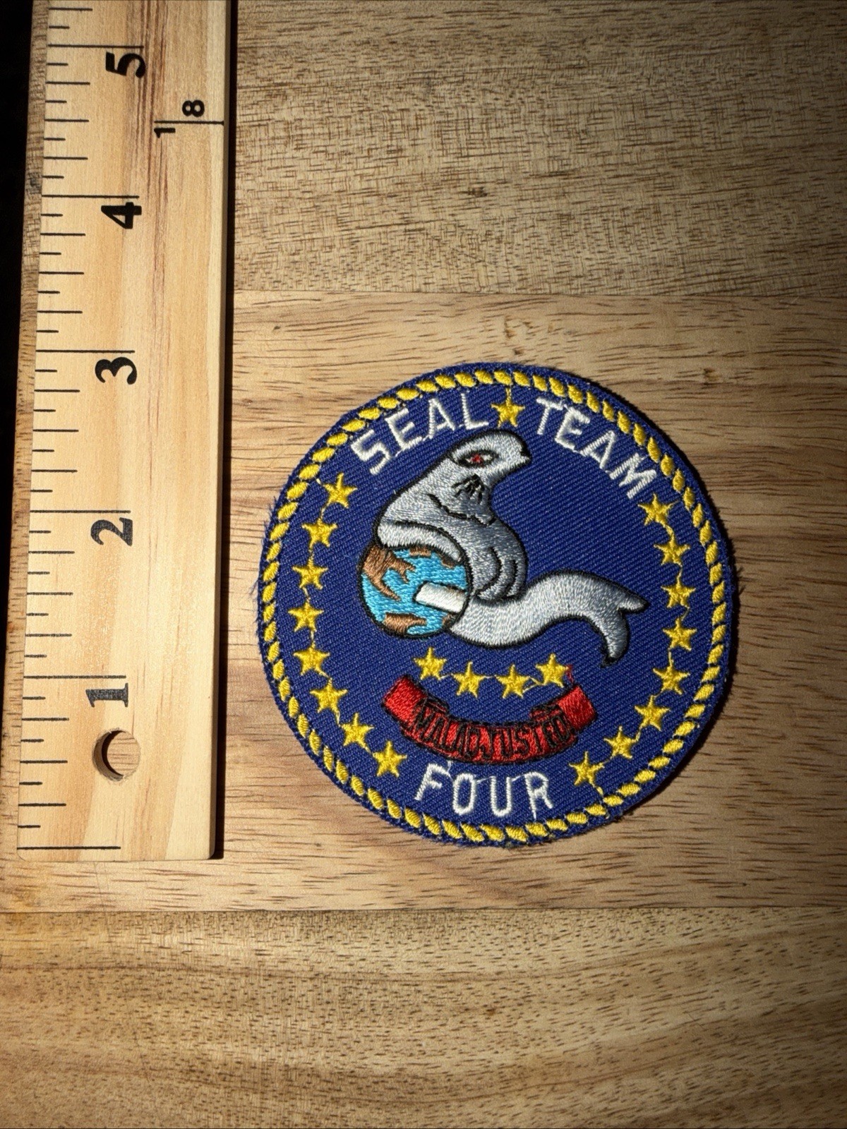 Patch - Military - SEAL Team Four - SEAL Team 4 - Mal Adjusted - 3" Across -