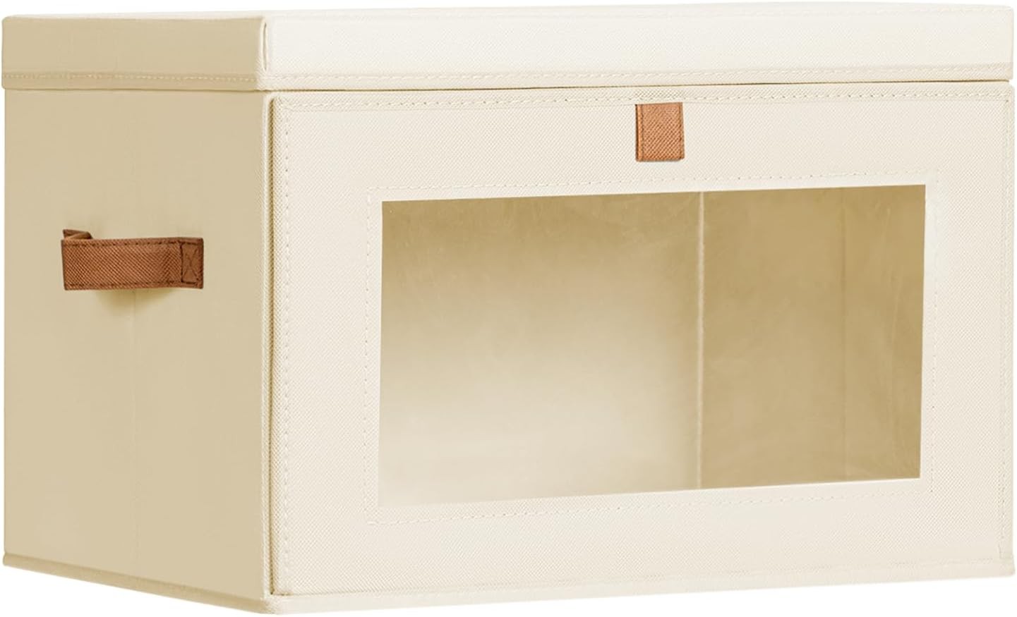 Large Closet Storage Bins - Collapsible Storage Bins with Handles & Window,