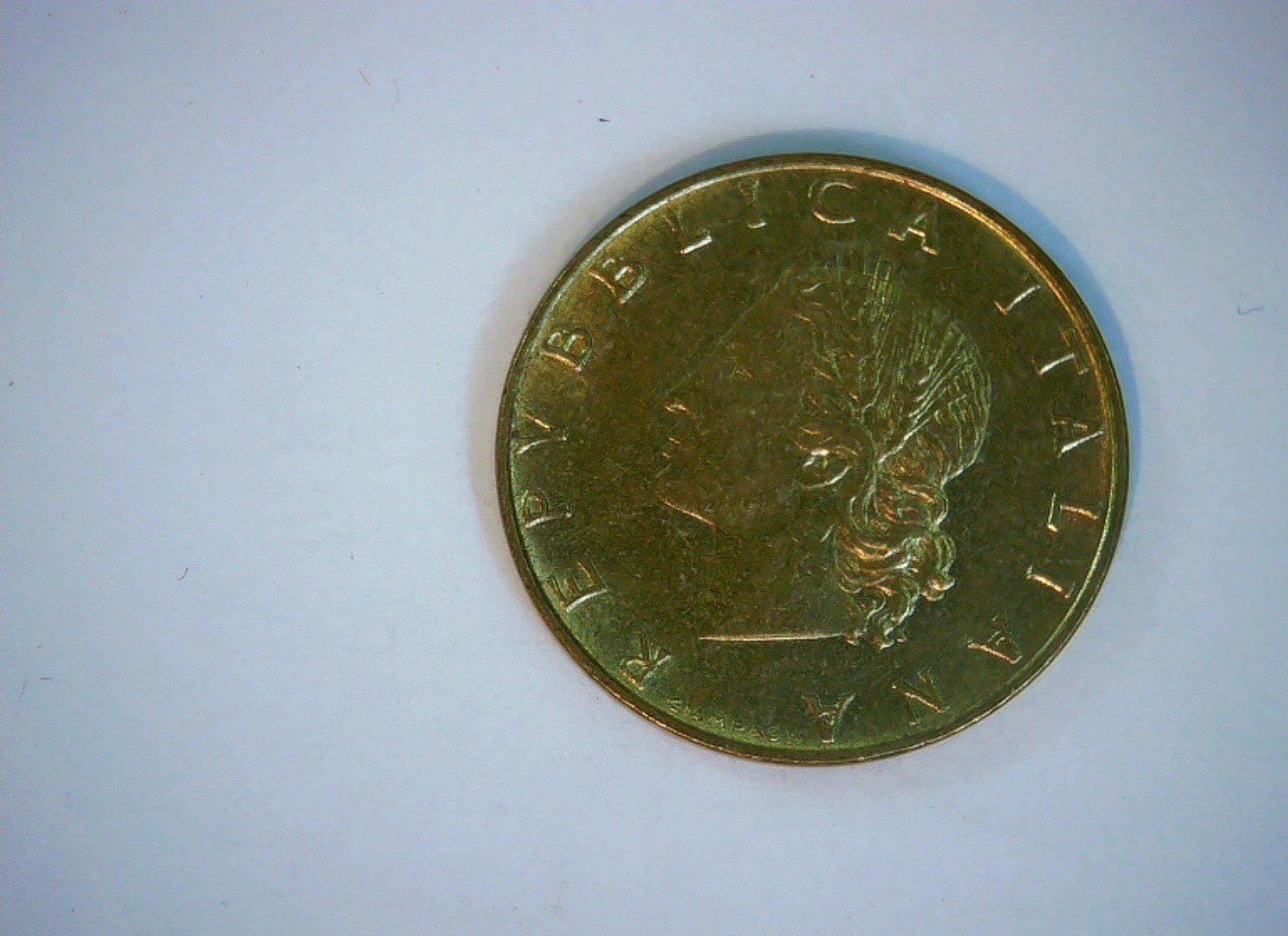 Italy 1972 20 Lire Italian Republic 20 Lire (Oak branch / Head) Coin