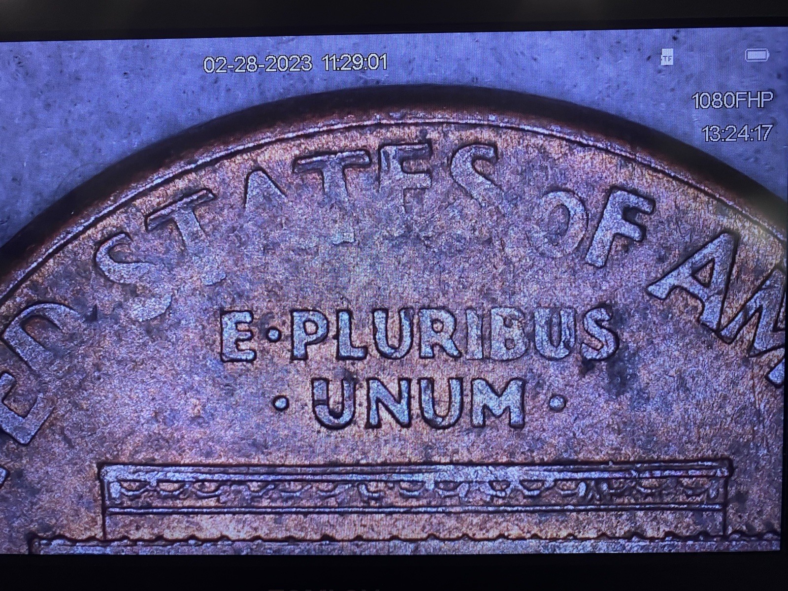 1999 D Penny Mint Grease Error On Reverse. See Photos
