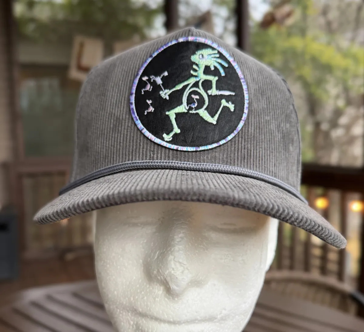 Widesread Panic "Green Note Eater" Cord Rope Hat - Gray