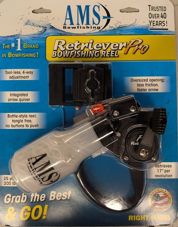 @NEW@ 2025 AMS Retriever Pro Bowfishing Reel! 610-12-RH bow fishing rig