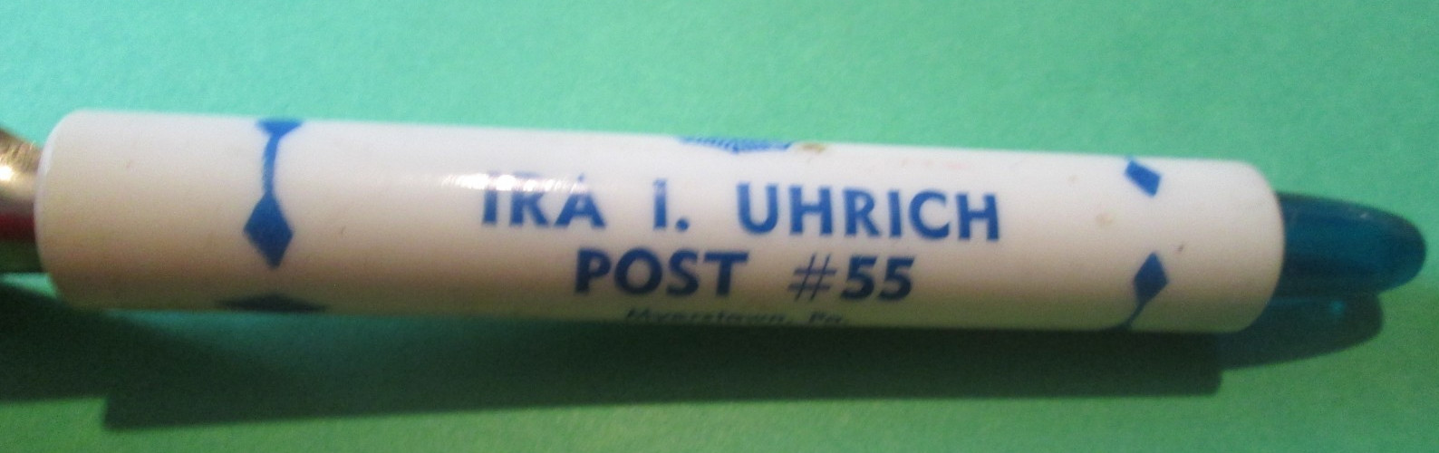 VTG IRA I.UHRICH POST 55 AMERICAN LEGION PLASTIC CAN BOTTLE OPENER MYERSTOWN, PA
