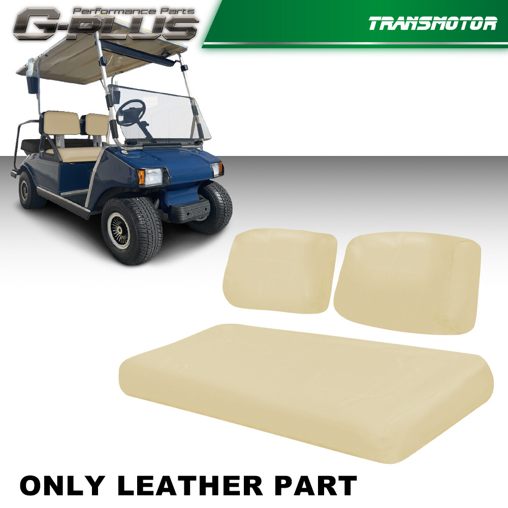 Fit For PRE-2000 DS Golf Cart 1982-2000 3X Club Car Front Seat Cover PU Leather