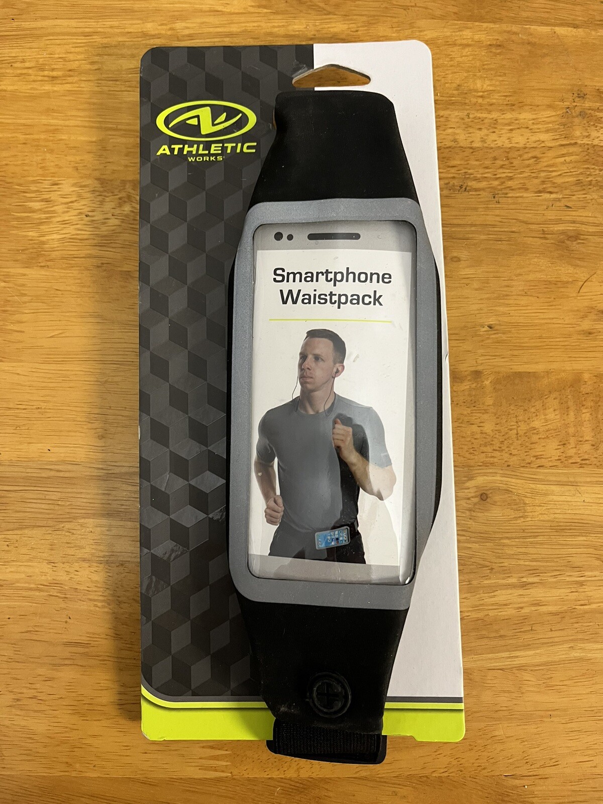 Athletic Works Smartphone Waist Pack Running Belt, With 2 Pockets And Audio Port