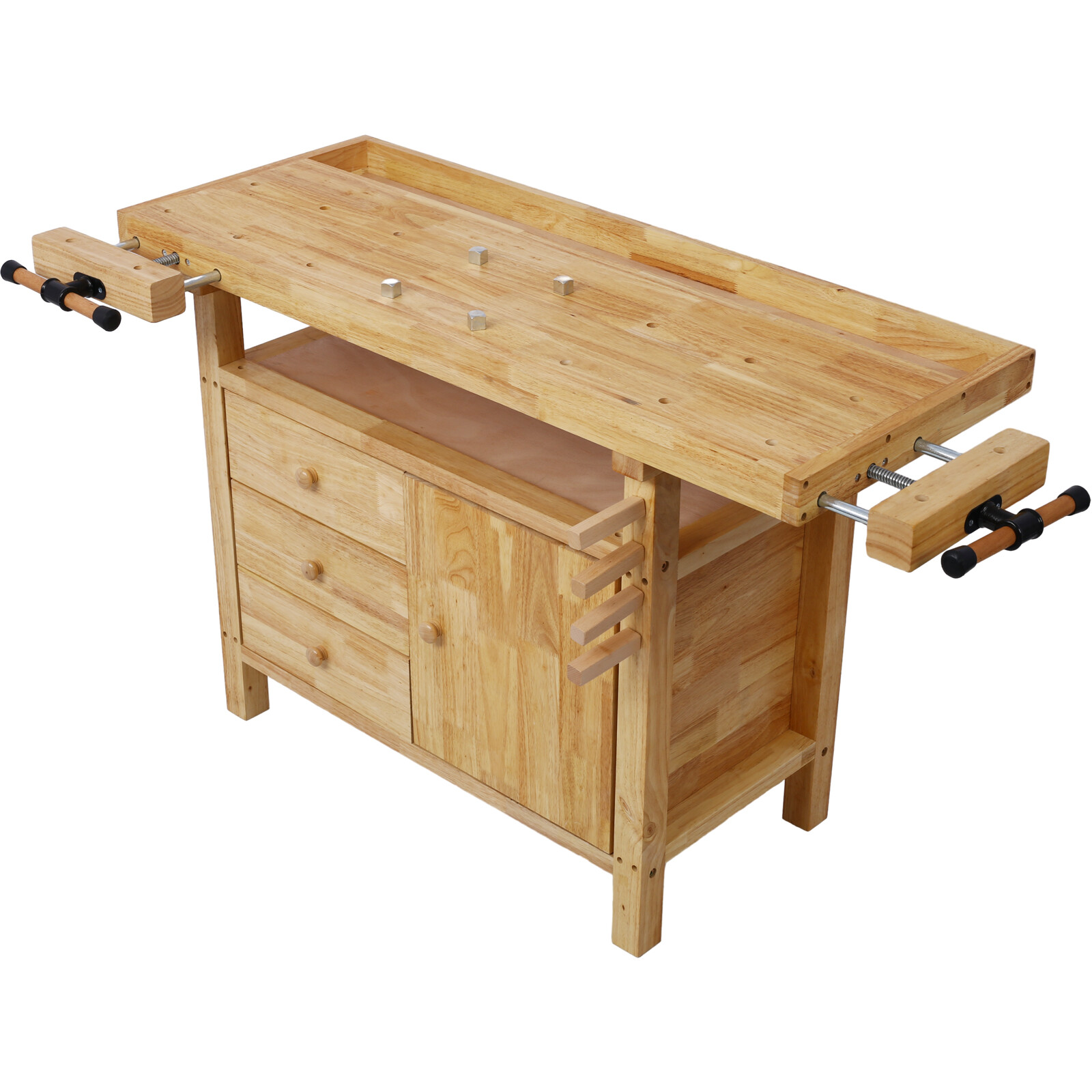 Wood Workbench for Garage Workshop & Home DIY Durable Quick and Easy Assembly
