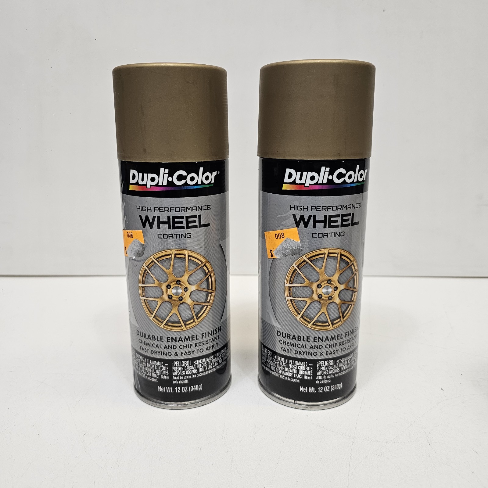 2 packs Dupli-Color Wheel Paint Gold HWP111,  12 oz./each