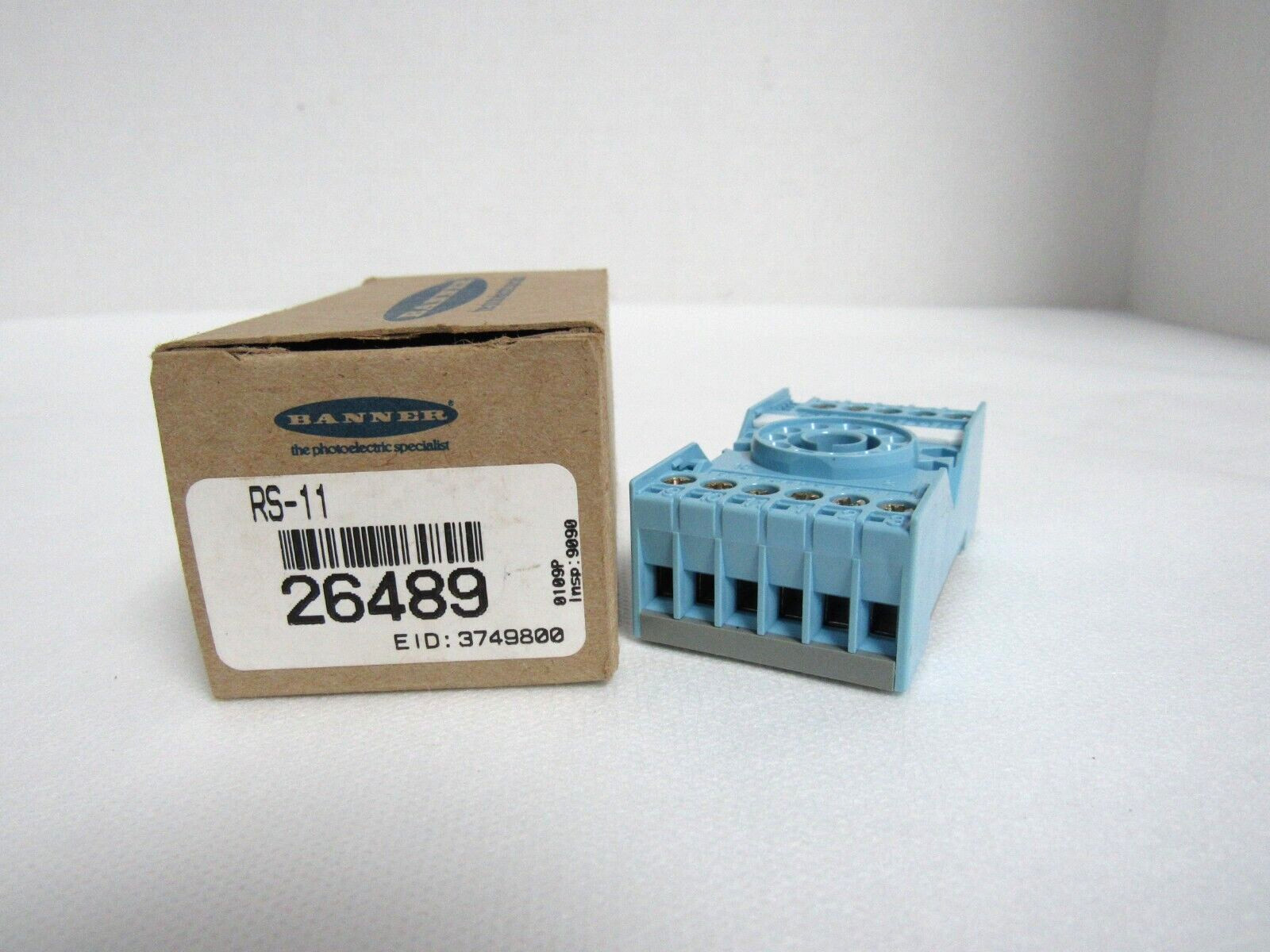 BANNER RS-11 26489 RELAY BASE SOCKET