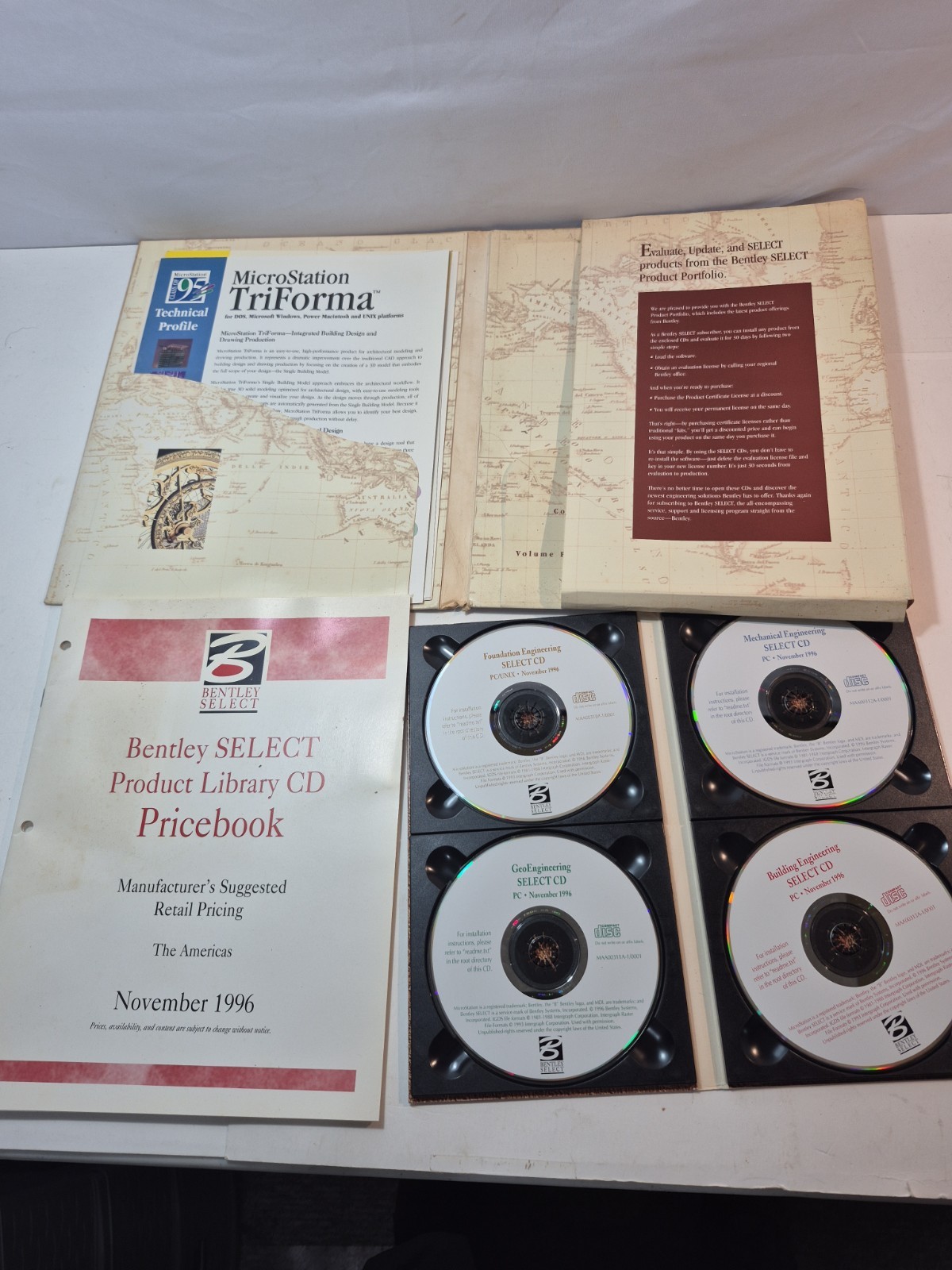VINTAGE Bentley Select MicroStation Architectural/Engineering Software Portfolio