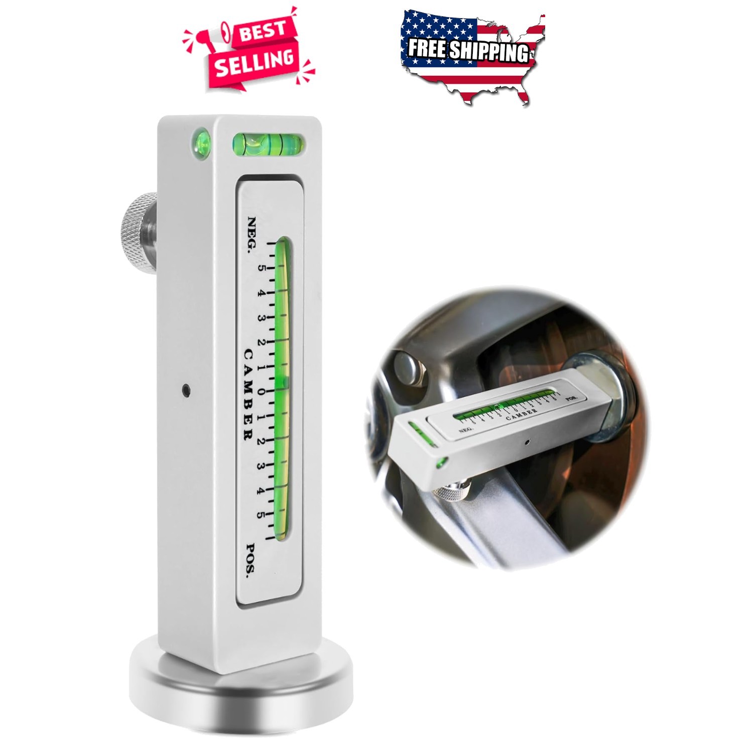 Automotive Magnetic Camber Caster Alignment Gauge Tool for Tire Repair Precision
