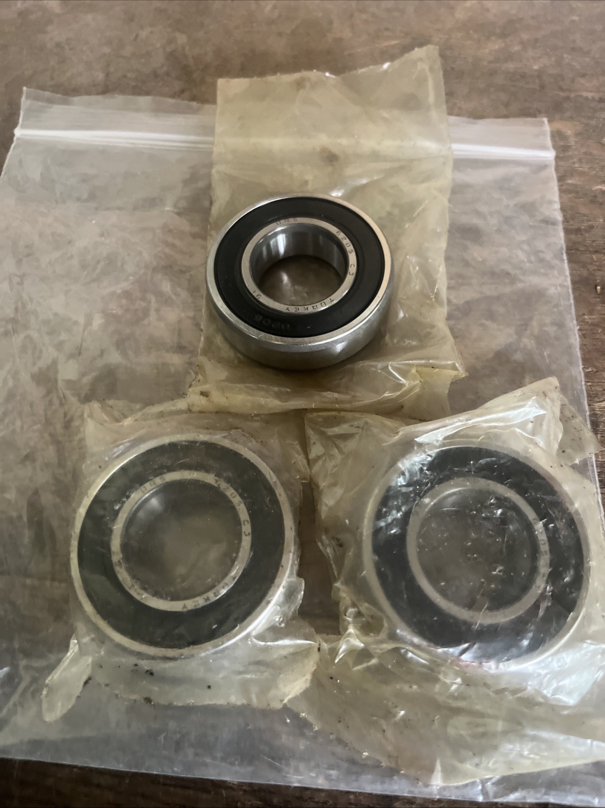 3 NOS ORS 6205 C3 Ball Bearings