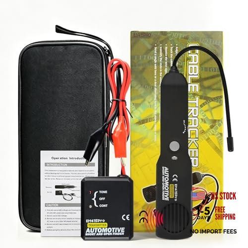 EM415Pro Automotive Wire Tracer Electrical Tool-Car Circuit No Battery - Black