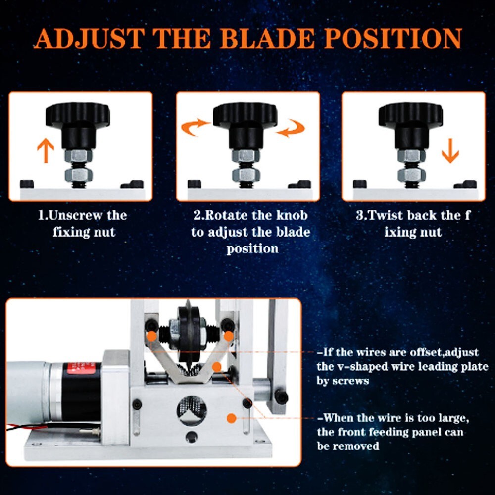 Electric Peeling Machine Upgraded Manual Wire Stripping Machine Crank Stripper