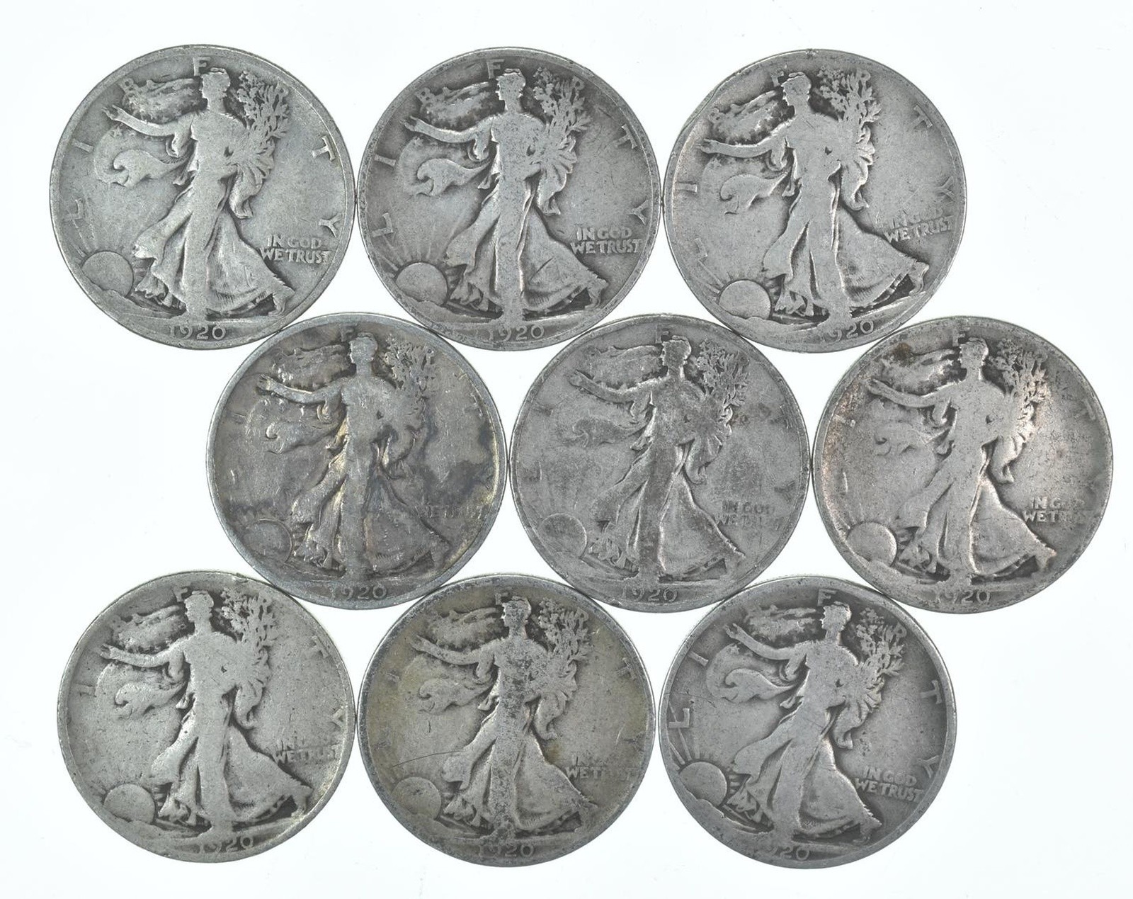 1920-P Walking Liberty Half Dollar CIRC 90% Silver