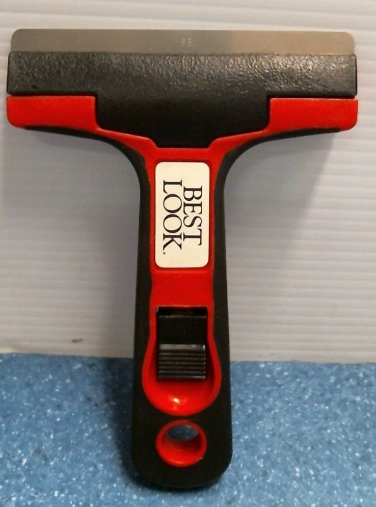 Best Look 4" Glass & Tile Razor Scraper  red/black ,,  FS