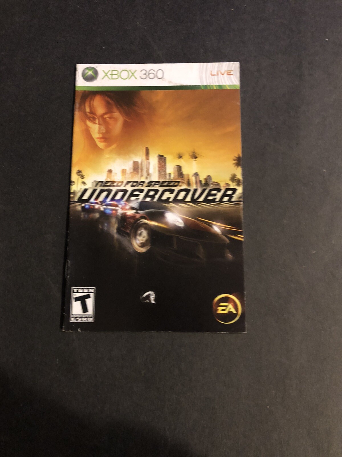 need for speed undercover xbox 360 Manual Only