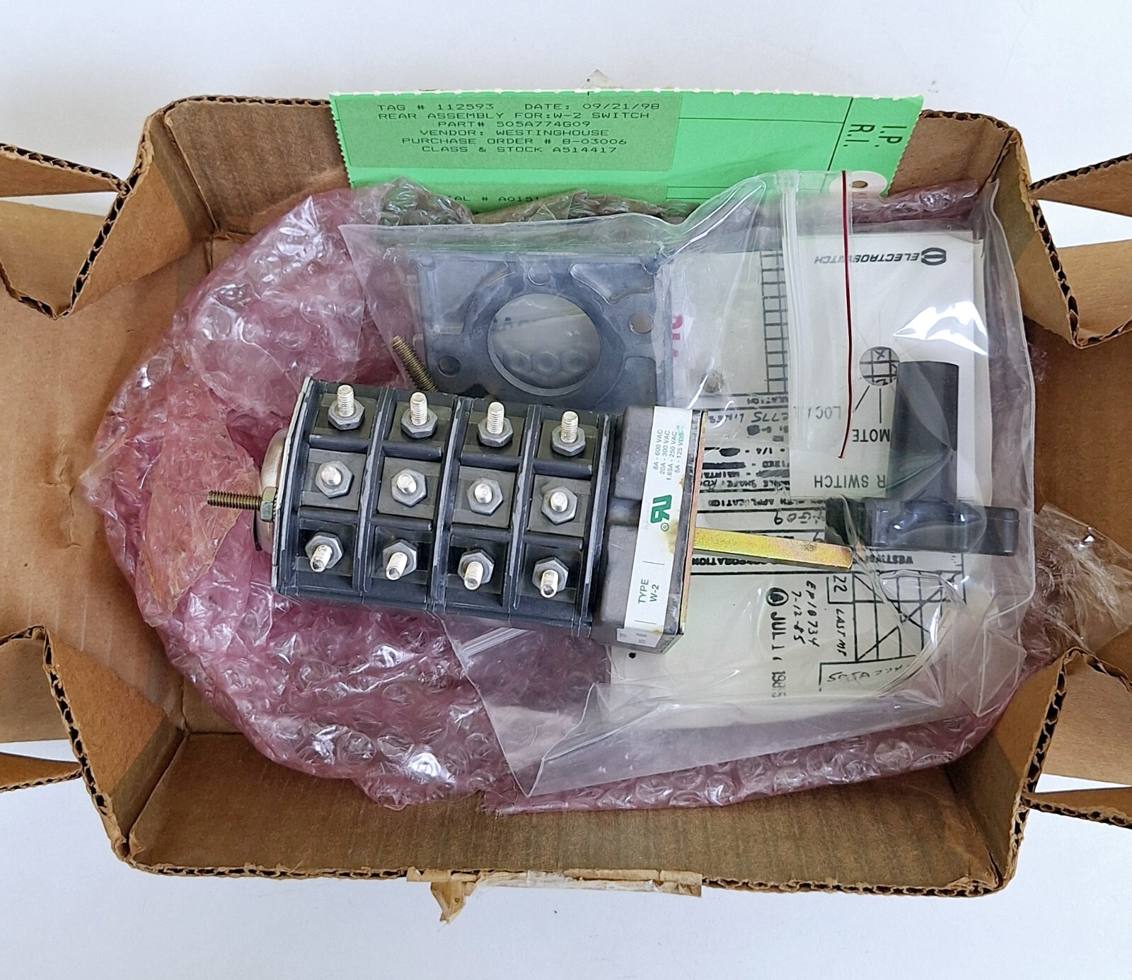 Westinghouse 505A774G09 Rotary Cam Switch