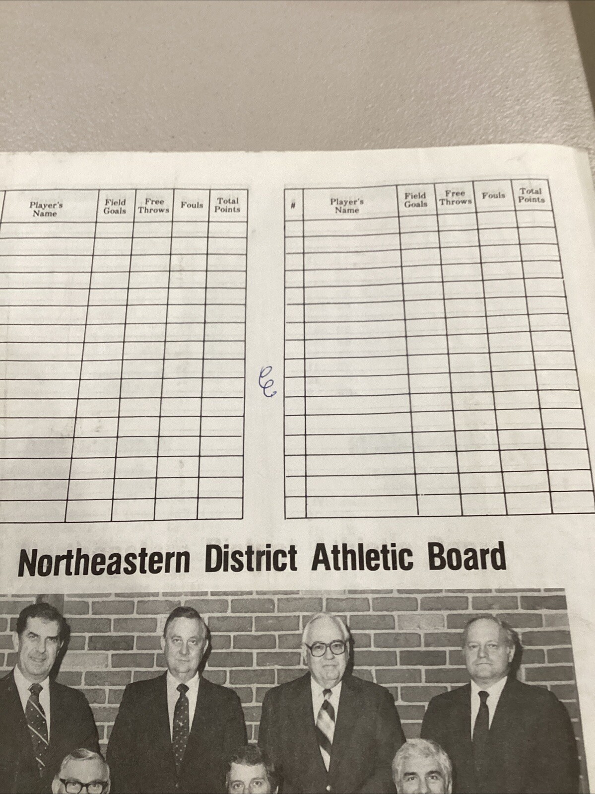 1982 Northeastern Ohio High School Basketball Tournament Program Canton