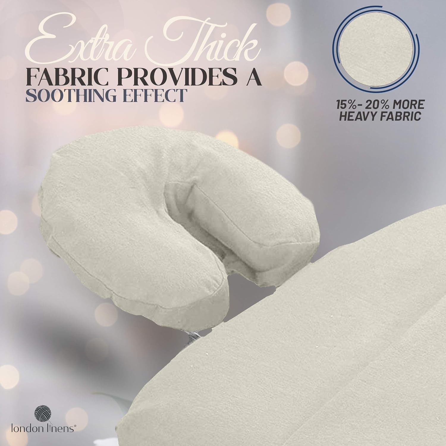 Extra Thick Flannel Face Cradle Covers - 4 Pack for Professional Massage Use