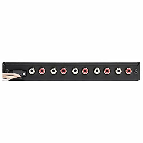4-Band Audio Equalizer with Built-in 2-Way Crossover, 1/2 DIN, 9V, Active Crosso