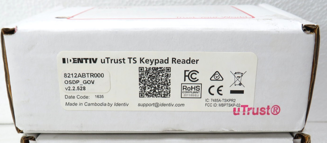 Identiv uTrust TS Migration Wall Switch Keypad Reader 8112ABPTR000 [CTA]