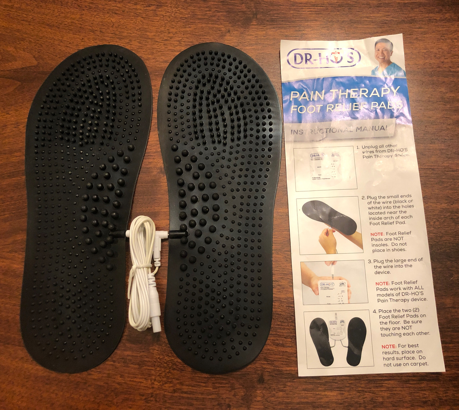 DR-HO'S Electronic Foot Massage Pain Therapy Device With White Cable Easy To Use