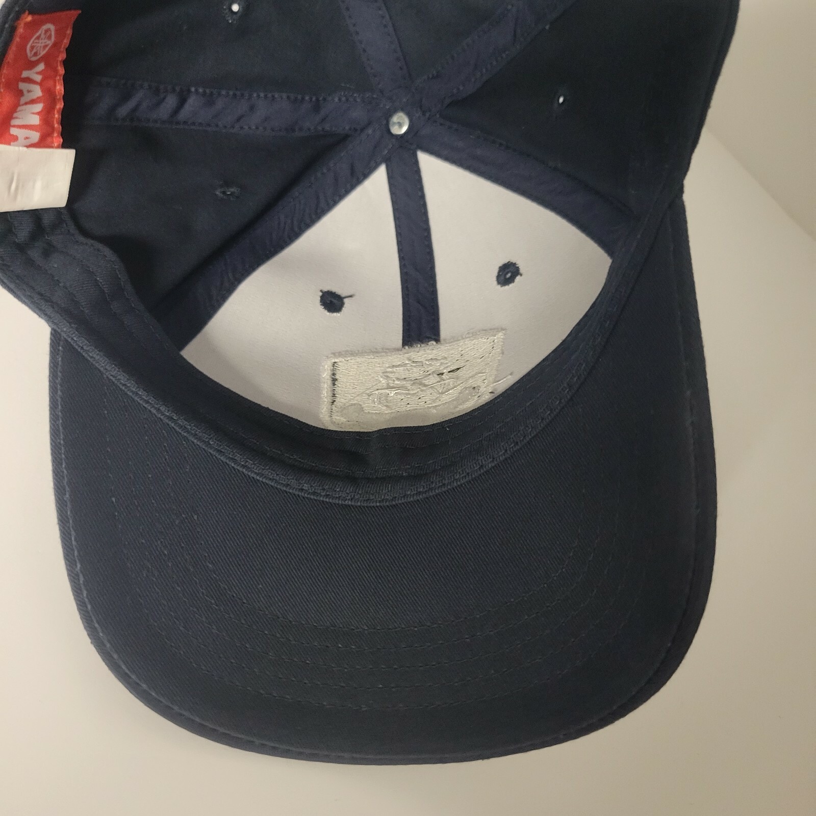 Yamaha Mens Low Profile Navy Blue Waverunner Angles Adjustable Cap Hat