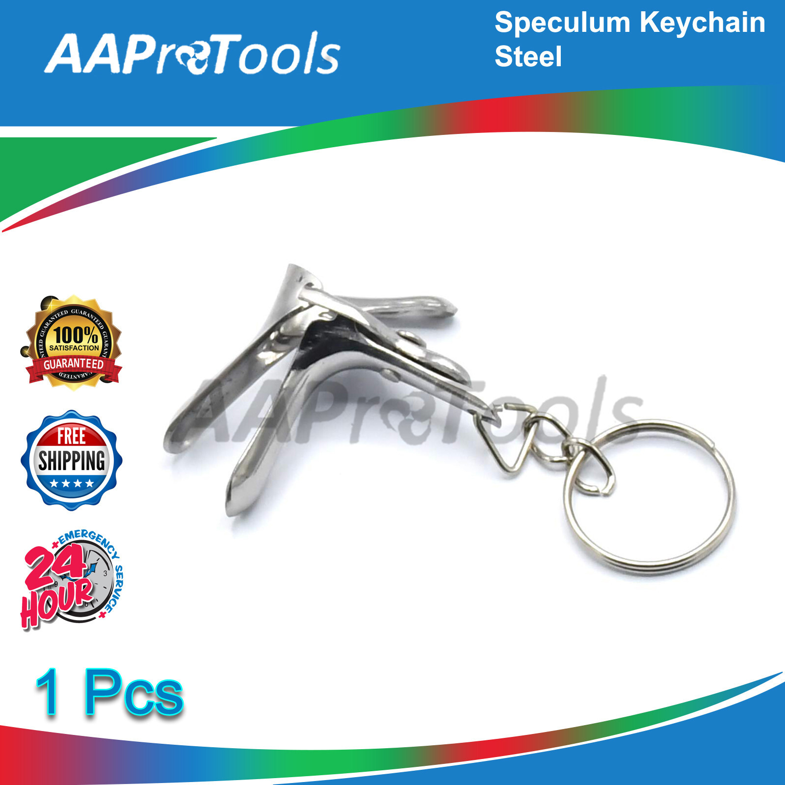 AAPRO NEW BRAND GYN Speculum keychain New Stainless Steel