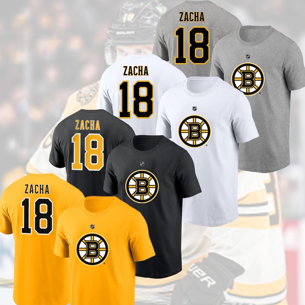 NEW - Pavel Zacha #18 Boston Bruins 2026 Player Name & Number Gift Fan S-5XL