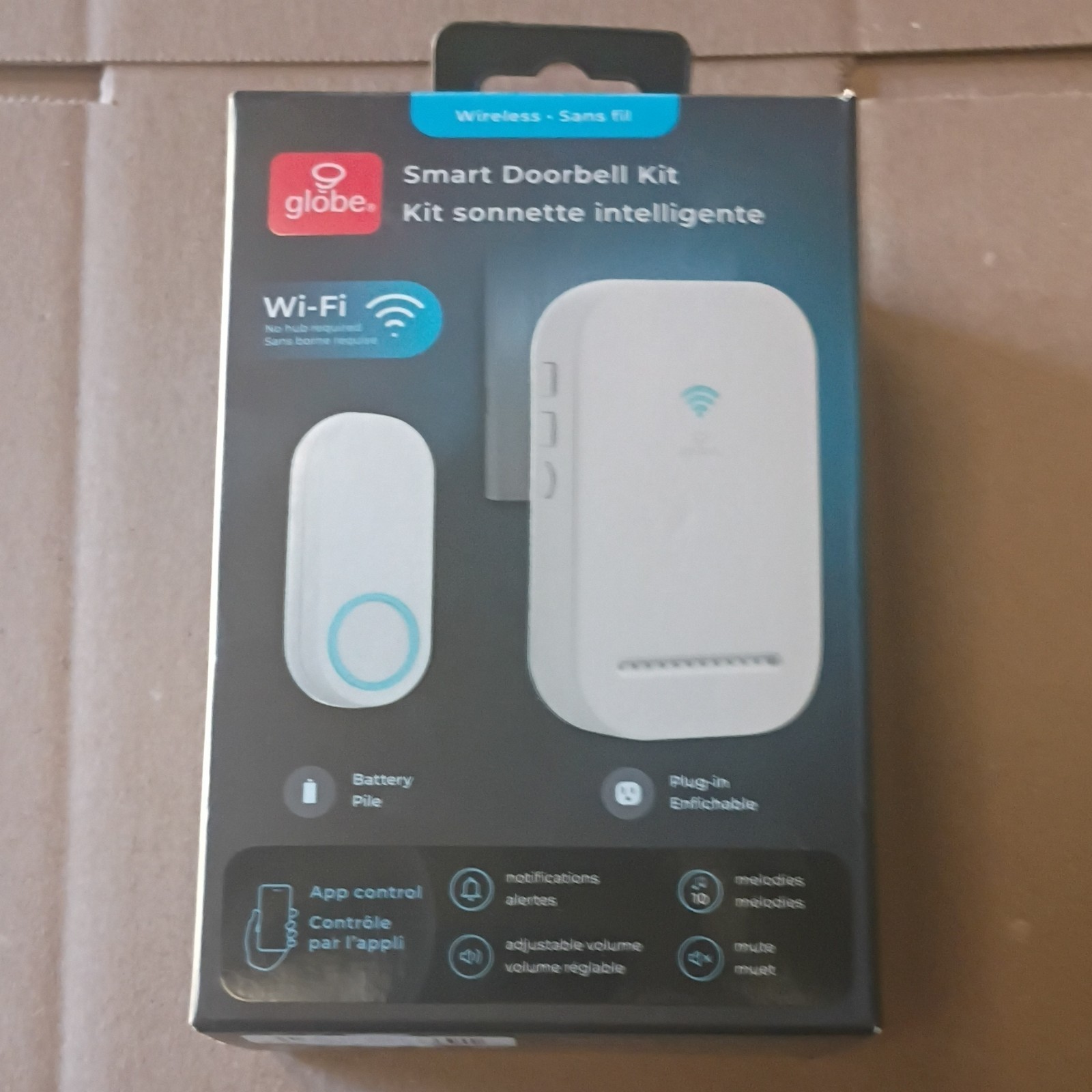 Globe Electric Smart Doorbell Kit Wi-Fi Wireless Alexa Google Notifications