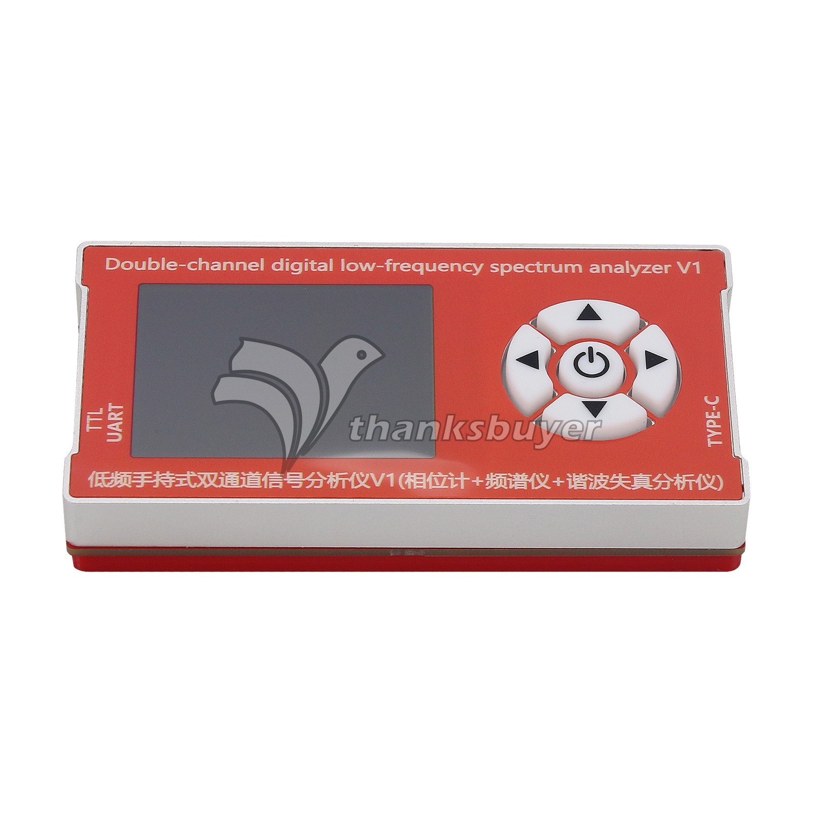 2-CH Digital Spectrum Analyzer 10Hz-800kHz Phase Difference Detection Module