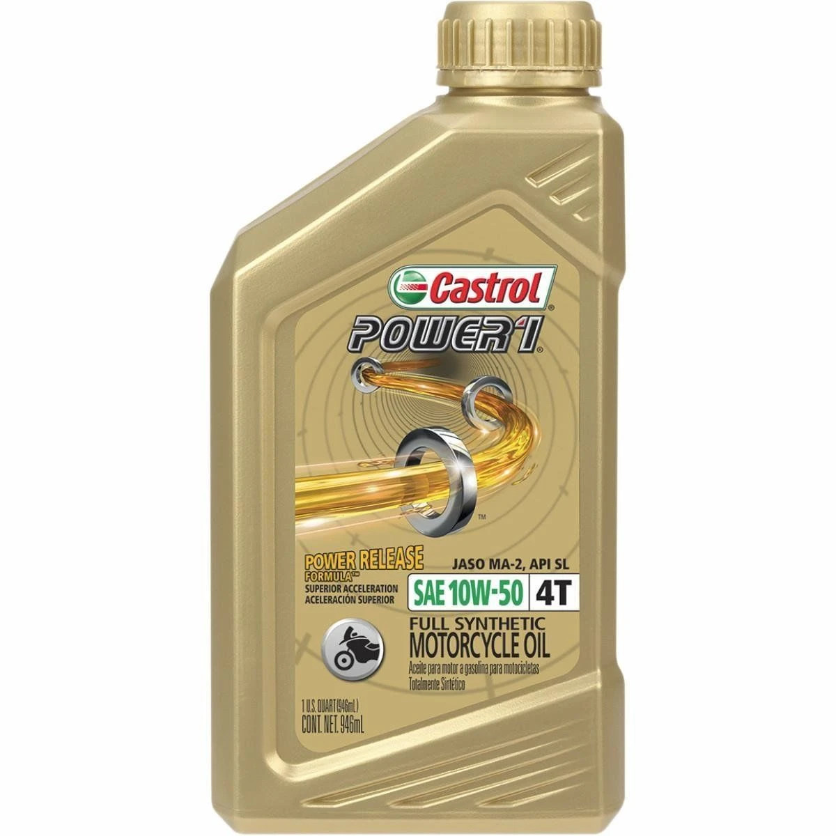 Castrol 10W-50 4T Triumph Motorcycle Oil - 3601-0170