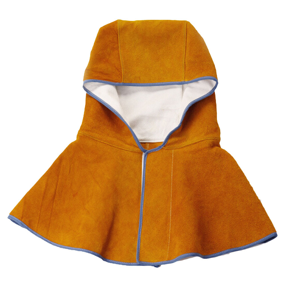 Leather Hooded Shawl Welding Heat insulation Protection Safety Hooded Shawl Hat