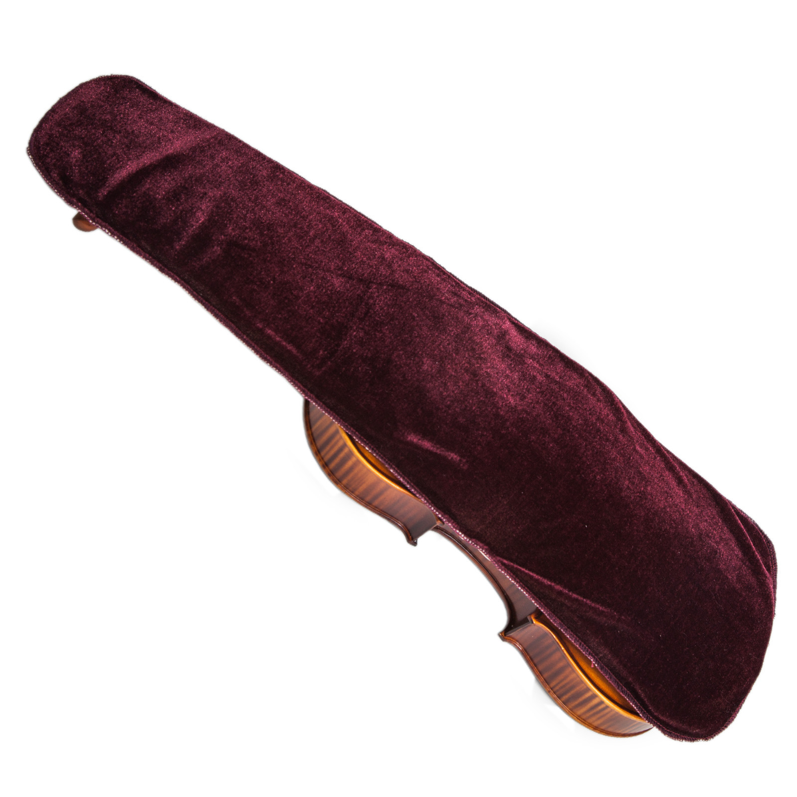Acoustic Electric Violin Cover Cloth Blanket Burgundy Color For 4/4 Violin Case