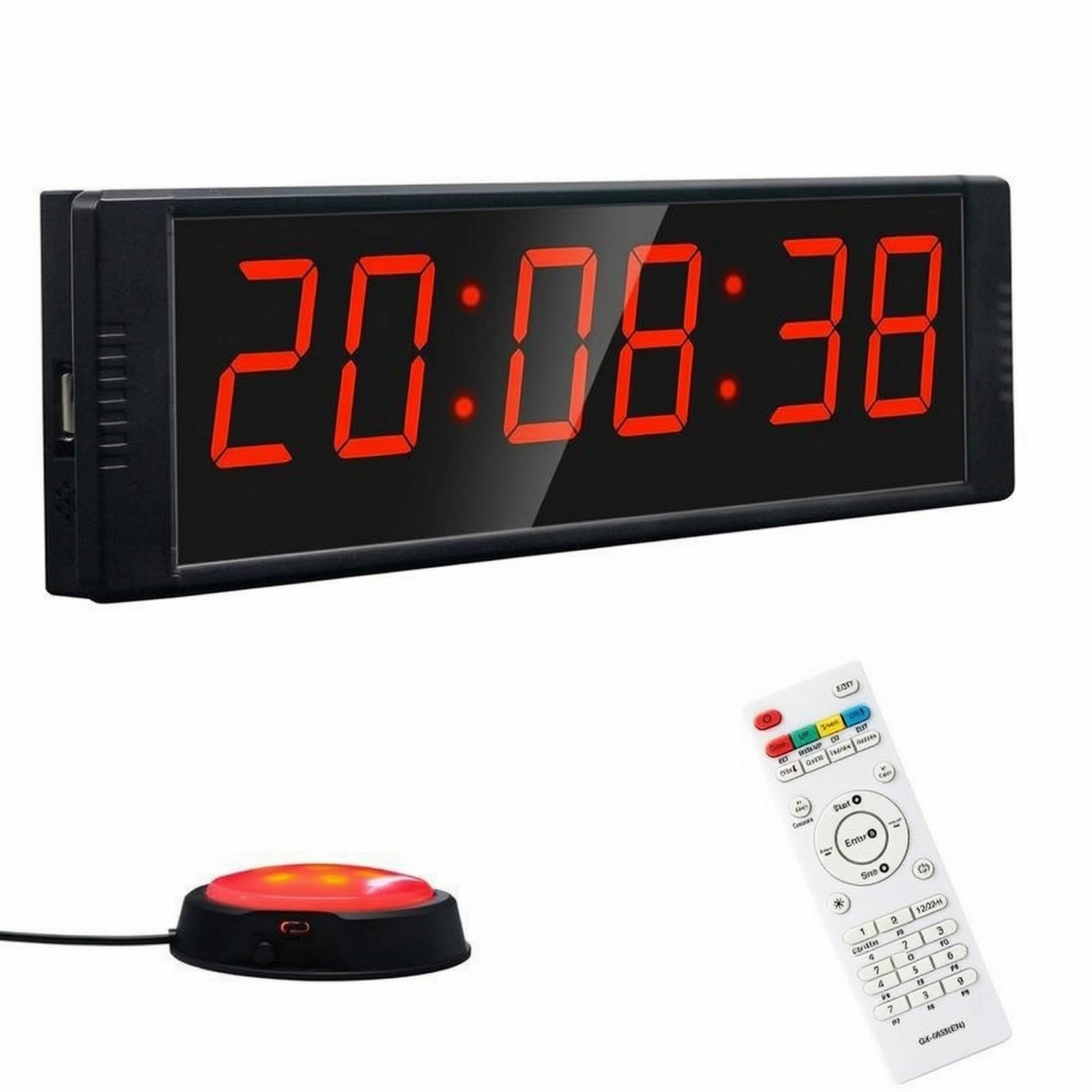 Interval Timer Multi-Function Stopwatch with Wireless Control for Fitness