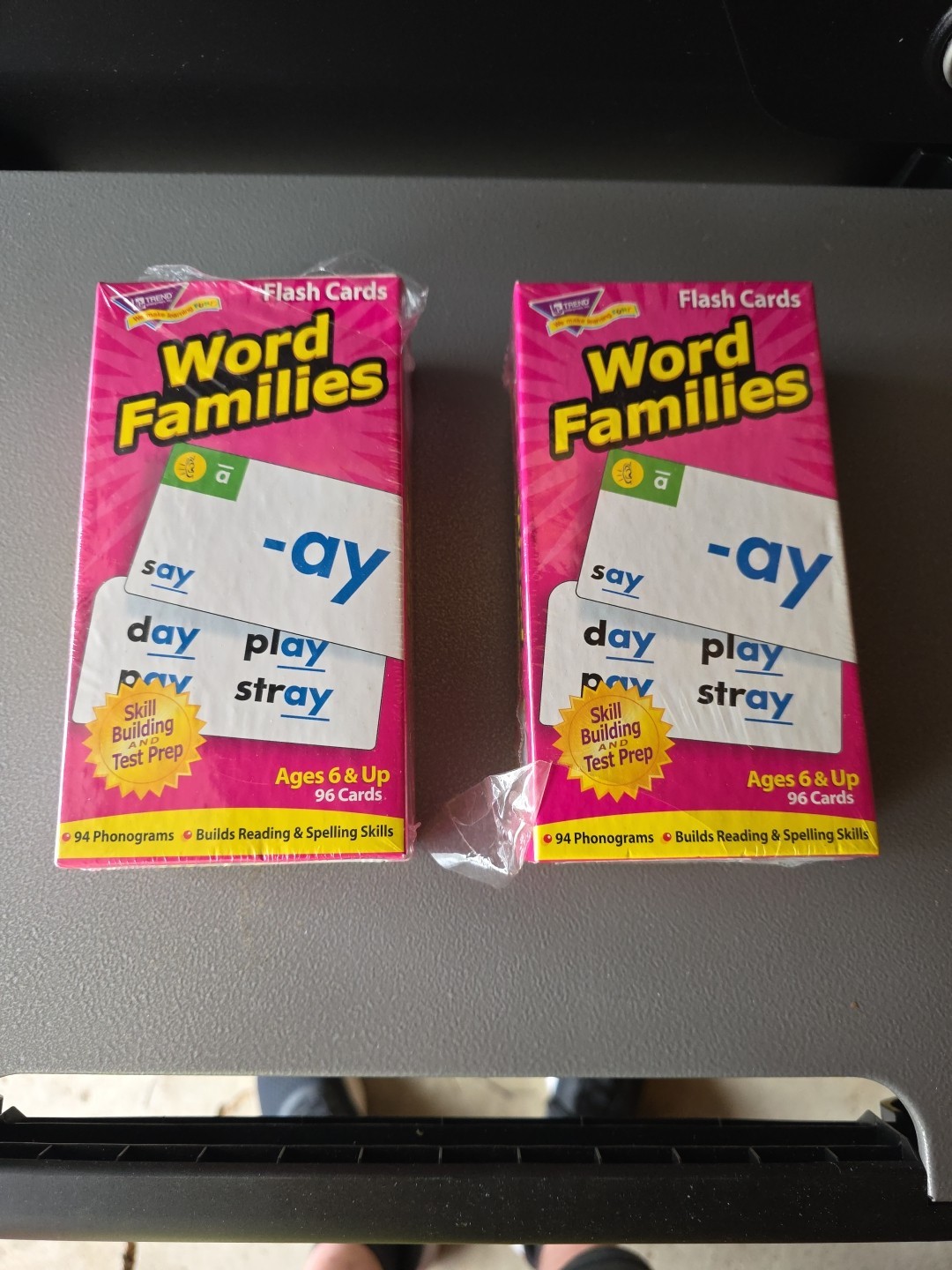 2x Trend Skill Drill Flash Cards, Word Families, Set of 96