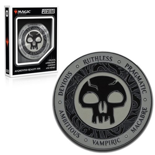 Magic: The Gathering Black Mana Crest Augmented Reality Enamel Pin