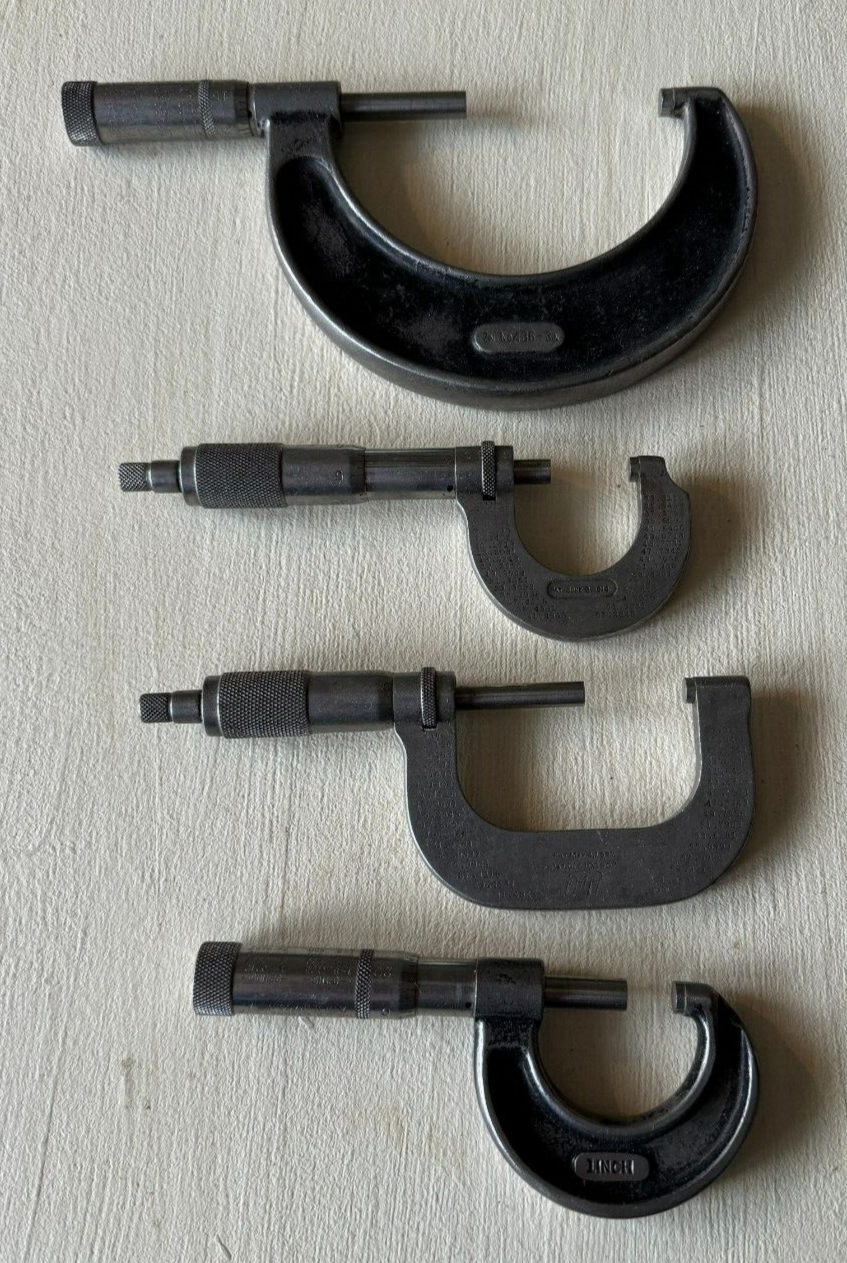 As Is Starrett Outside Micrometer Set Lot