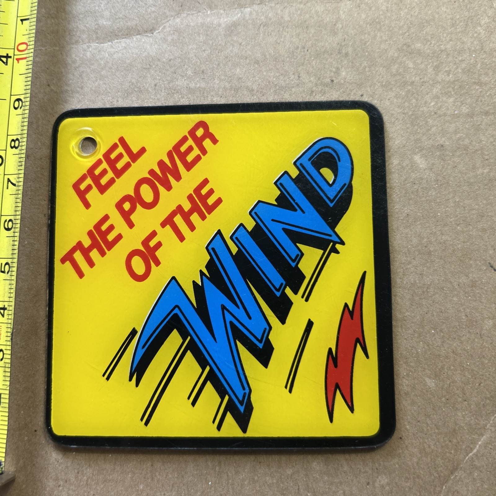 Williams Feel The Power Whirlwind Keychain 3.5"  Pinball Plastic Part Bp1