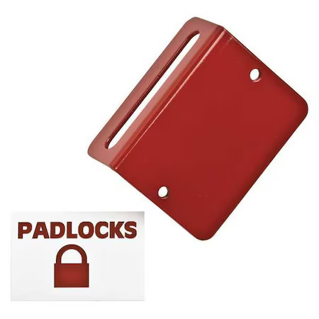 Brady Lr060e Padlock Station, Unfilled, 2-1/4 In H