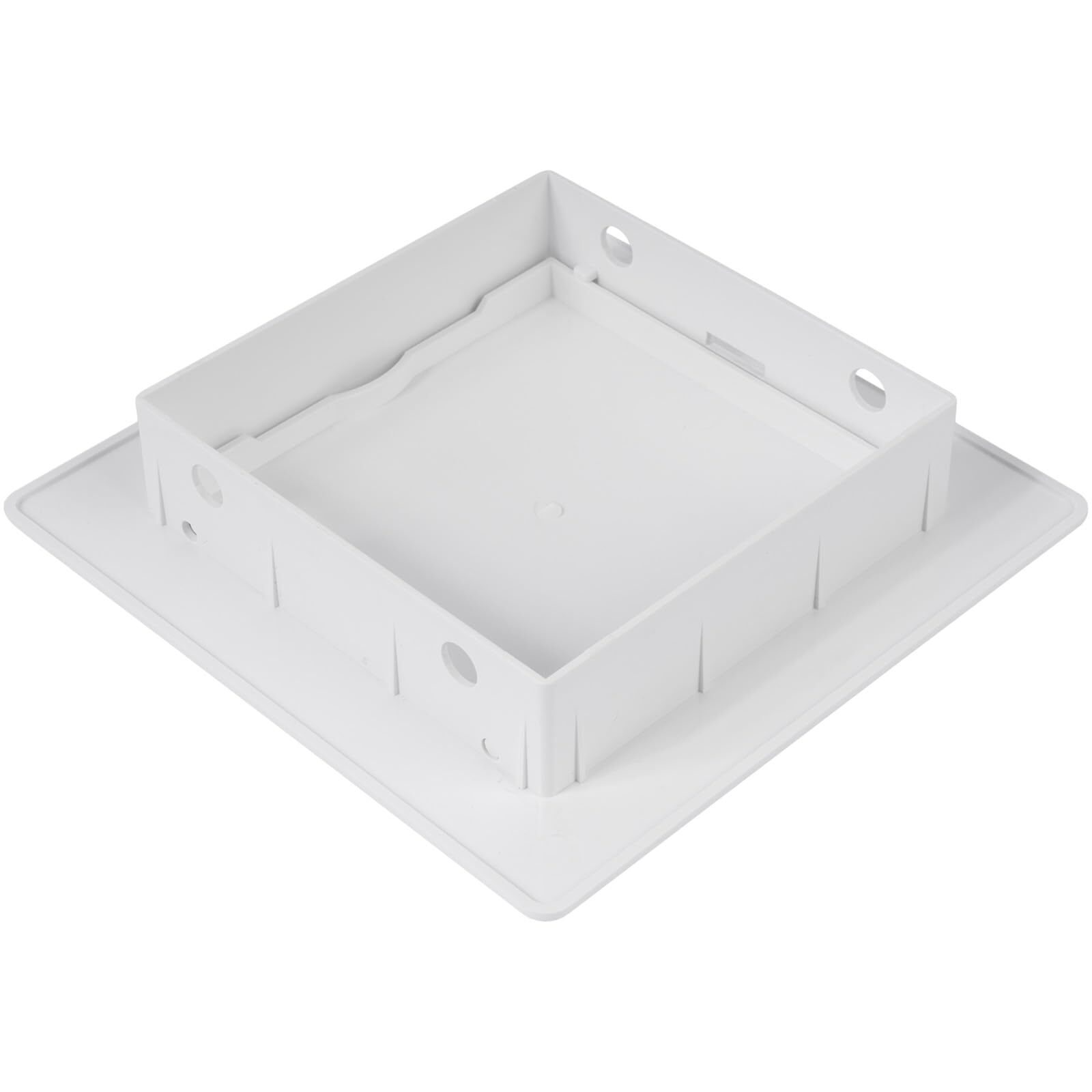 4 x 4 Inch White Square ABS Plastic Plumbing Access Panel - Indoor Wall Acces...