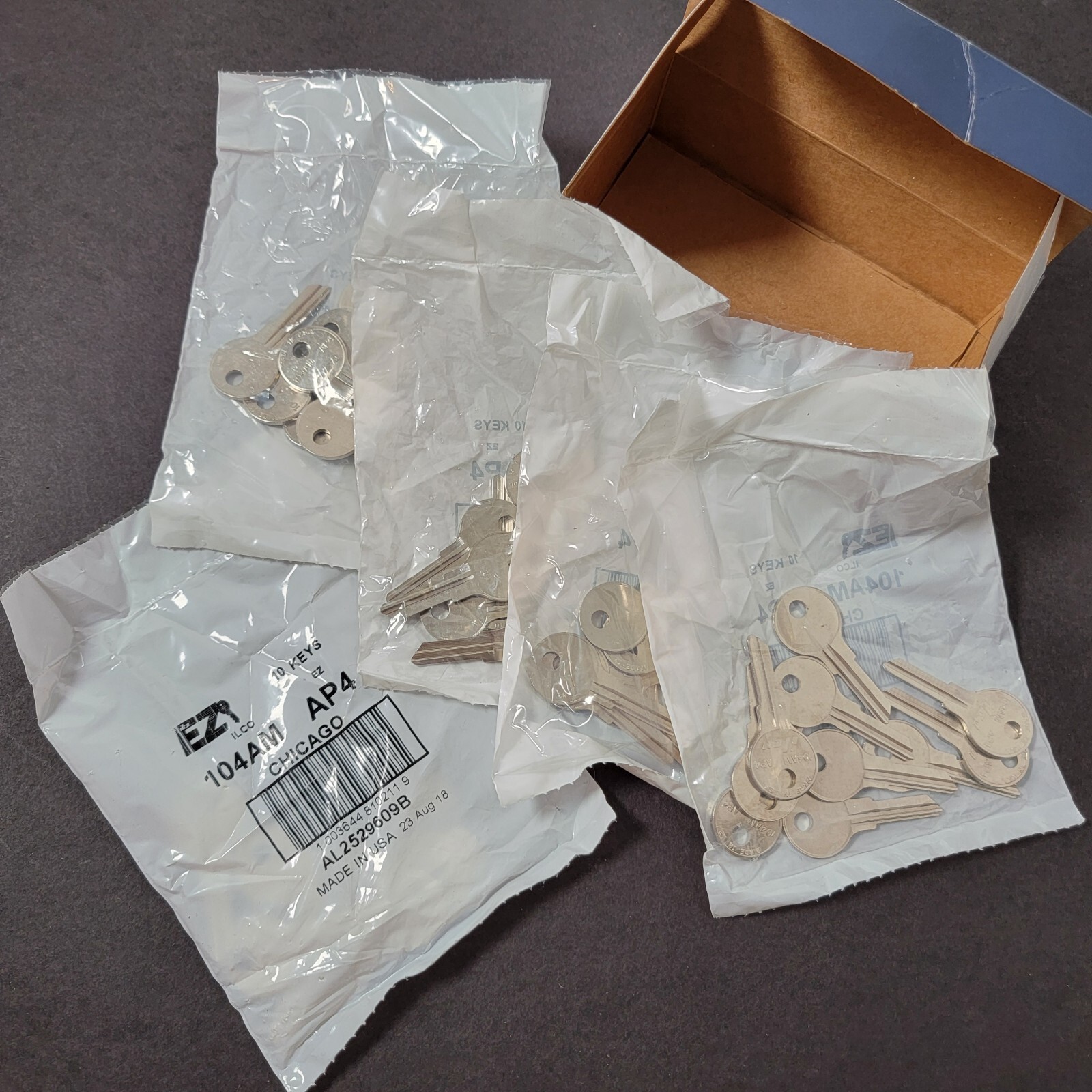 New Old Stock EZ ILCO 104AM AP4 Key Blanks Lot Of 50