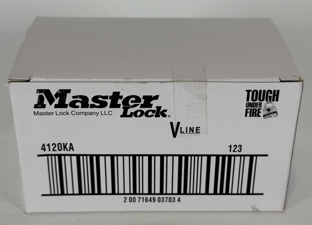 MASTERLOCK 4120KA CASE OF 12 MINI PADLOCKS KEYED ALIKE *NEW*