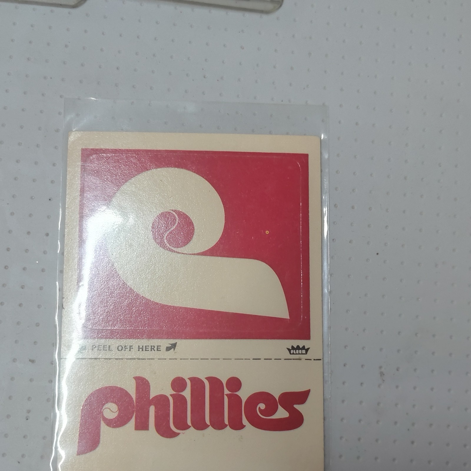 Vintage Philadelphia Phillies Fleer Baseball Sticker Lot Collectible Memorabilia